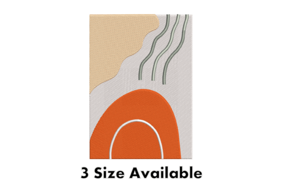 Abstract Wave Shape Embroidery Art Review