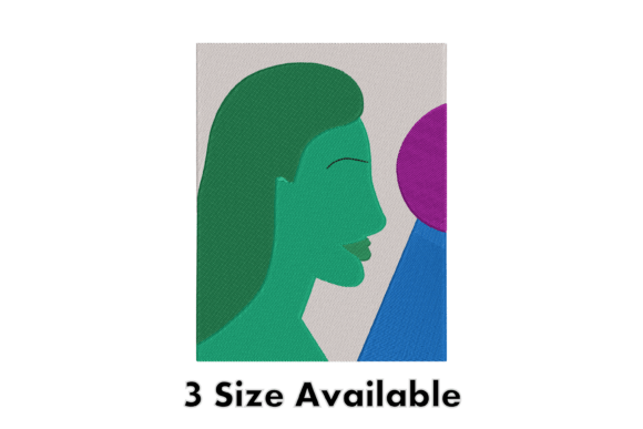 Abstract Woman Face Embroidery Art: A Designer's Review