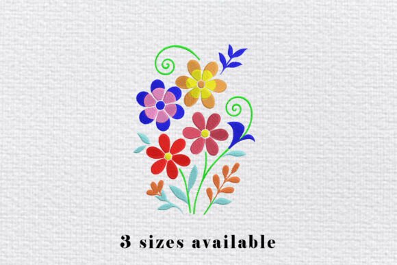 Colorful Floral Embroidery File Review