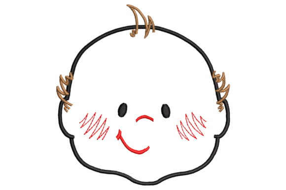 Cute Baby Face Embroidery Design Review