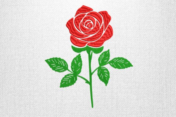 Detailed Red Rose Embroidery Design Review