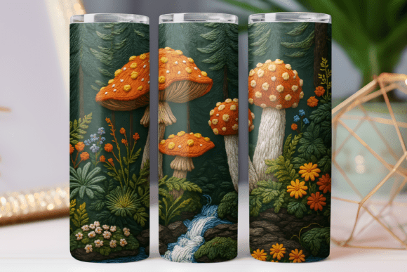 Embroidery Floral Tumbler Wrap 20oz Art Review