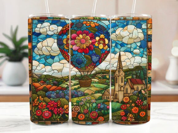 Embroidery Hot Air 20oz Skinny Tumbler