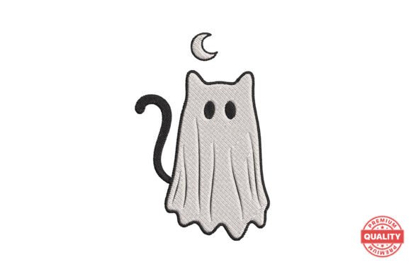 Ghost Cat Halloween Embroidery Design Review