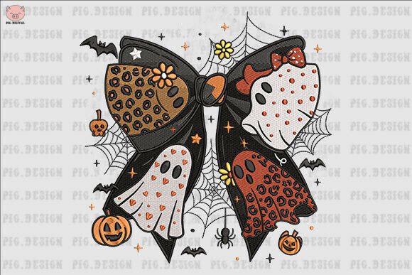Halloween Bow Ghost Embroidery Review