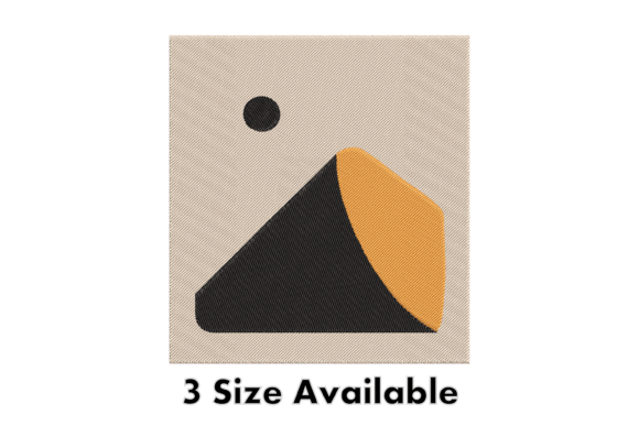 Minimal Sun Mountain Embroidery Art Review