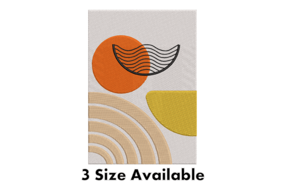 Modern Abstract Lines Embroidery File for Holiday Gifts