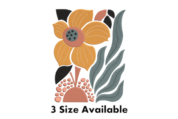 Modern Floral Art Embroidery Design File Review