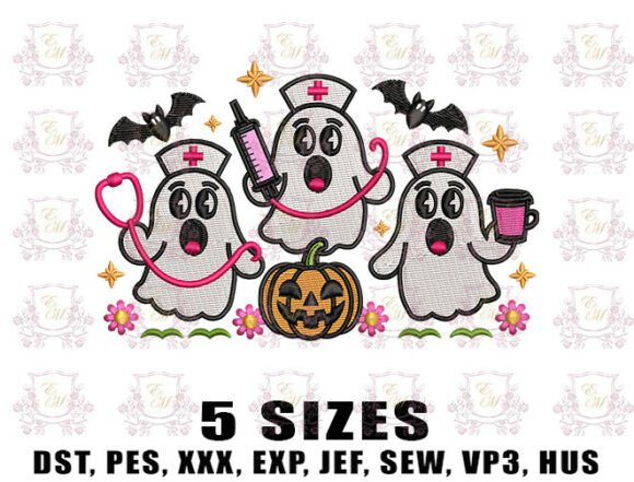 Preppy Nurse Ghost Embroidery Design Review
