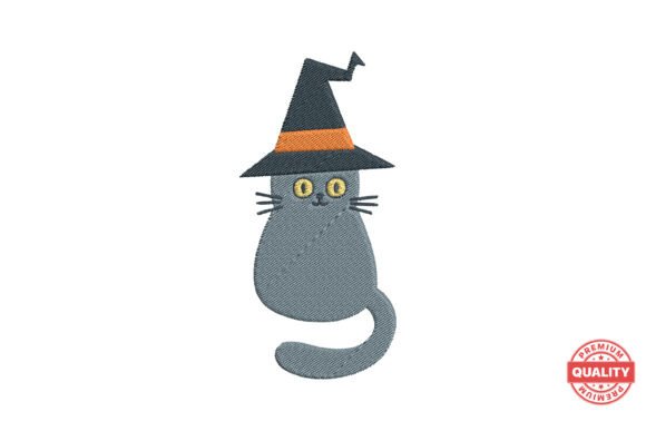 Witch Hat Cat Embroidery Review for Holiday Creations